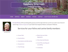 Tablet Screenshot of epiphanyvet.com